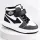 Pantofi sport imblaniti, model black&white, baieti, piele ecologica