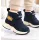 Ghete imblanite cu inchidere bareta velcro, model lucas, piele ecologica
