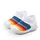 Mocasini tip adidas albi - Curcubeu - MDD2202-2.Marimea 18