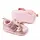 Pantofiori roz sidefati cu fundita - MBD2331-1-p13.6-9 luni (Marimea 19 incaltaminte)