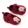 Pantofiori visinii cu floricica roz aplicata - MDD2461-2-p13.3-6 luni (Marimea 18 incaltaminte)