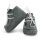 Botosei mocasini bebe din piele naturala Baby Fox Gri Deschis cu siret uni - FOX10312-71-1