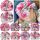 Caciulita tip turban inflorata cu fundite in fata MBx-20021-CT2