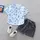 Costum cu camasuta bleu cu stelute LIHQ369-4