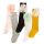 Sosete trei sferturi cu floare din tulle ADSKK109-C6