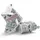 Cizmulite gri imprimate cu reni MBc-211-2-cd3