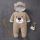 Combinezon plusat crem - Teddy MD059-3-SA4