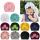 Caciulita tip turban din catifea cu flori aplicate MDx-19068-sa1