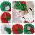 Caciulita tip turban cu floricele si personaje de Craciun MDMS115