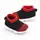 Mocasini tip adidas, negri cu model rosu cu talpa antiderapanta (Marime Disponibila: Marimea 19) MDd2649-1-sa10