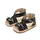 Sandalute negre cu dungi argintii MBZH1230-5-SA6