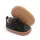 Pantofiori negri cu margini maro pentru baietei (marime disponibila: 3-6 luni (marimea 18 incaltaminte)) mdd2782-1-p13.3-6 luni (marimea 18 incaltaminte)