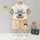 Costumas pentru baietei cu tricou si pantaloni scurti - Cream Bear ADXQ1882-1-dg
