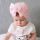 Caciulita tip turban cu funda din satin aplicata in fata MDMZ048-CT5