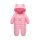 Combinezon roz din fas pentru fetite - Teddy AM08-209