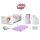 Pachet Promo Complet Pat Fetite 2-8 ani Start Balerina, saltea SmartNest, husa impermeabila, lenjerie, perna si pilota