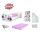 Pachet Promo Complet Patut Copii 2-8 Ani Creativ Bufnite Cu Saltea Din Lana, Set Lenjerie, Pilota, Perna Si Husa Impermeabila Incluse- ASC-ch-cmp-pro-str-buf-70