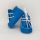 Botosei mocasini bebe din piele naturala BabyFox Turquoise Atlas cu siret alb uni - FOX1031279tqz