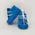 Botosei mocasini bebe din piele naturala BabyFox Turquoise Atlas cu siret alb uni - FOX1031279tqz