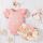 Costumas cu body roz somon si pantaloni scurti - Flower MB202303137-R2