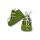 Botosei mocasini bebe Baby Fox din piele naturala Verdele Ierbii cu siret uni - FOX10312772-13vrd