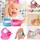 Set din silicon cu bol bavetica si lingurita pentru bebe - Diverse culori ADDTA59