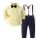 Costum pentru baietei cu papion si camasuta galbena ADtzb0496-1-DE2