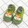 Mocasini verzi cu talpa antiderapanta - Vacuta ADC03-7