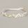 Bentita cu floricele crosetate albe-aurii MB20804-4-be1
