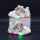 Adidasi crem cu alb cu luminite - Panda MD8001-3-c