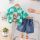 Costumas cu tricou verde si blugi pentru baietei - Bear MDXBR27-R1