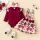 Sarafan cu body visiniu - little flowers cshmm-315-r2