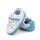 Adidasi sport pentru bebelusi albi cu insertii turcoaz chd2800-1-va4