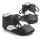 Pantofiori eleganti baieteti alb cu negru ch0772-1-va7