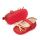 Pantofiori bebelusi rosii cu sclipici si fundita aurie chd2569-2-va6