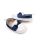 Pantofiori tip mocasini, albi cu insertii albastre chbbw3230-2-va11