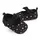 Pantofiori bebelusi negri cu stelute aurii si fundita eleganta chd2515-4-va6