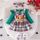 Sarafan cu body verde cu maneca lunga - baby reindeer md1072-r2