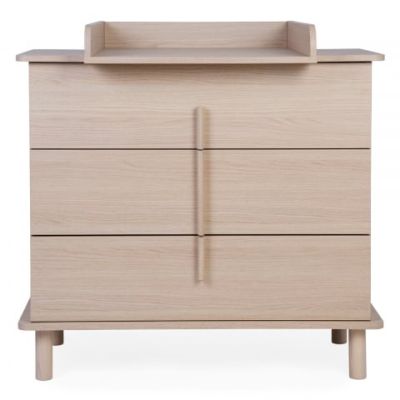 Comoda Childhome Nordica Natural 85 x 50 x 95 cm cu masa de infasat ERFCH-KO3DNN
