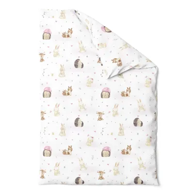 Pilota Pentru Copii Din Bumbac, Fata Dubla, Umplutura Hipoalergenica Babysoft, Love, 140x100cm Pjb84886