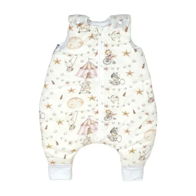 Sac De Dormit Cu Picioare, Bumbac 2.5 Tog, Circ Roz, S, 6-24 Luni Pjb84742
