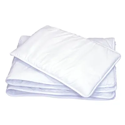 Set Pilota 135 X 100 Cm Si Perna 40 X 60 Cm Pentru Copii, Bumbac Satin Premium Si Umplutura Hipoalergenica Babysoft, Alb Pjb85682