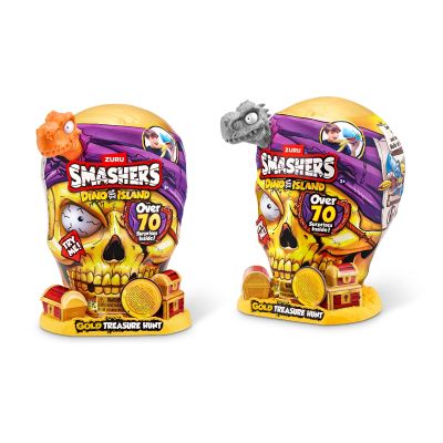 Smashers - Set cu peste 70 figurine si accesorii Gold Treasure Hunter, Dino Island BKF74123
