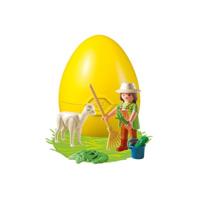 Playmobil - Pusculita ou ingrijitor zoo cu alpaca ARTPM4944