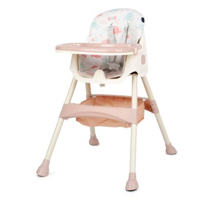 Scaun de masa 2 in 1 Juju Eat&Smile, Pink-Elephants JUJJU1027-Pink-Elephants