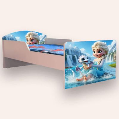 Pat fete Elsa Si Dragonul Mare 2-12 Ani Simplu Varianta fara Saltea Cmg49440814661972