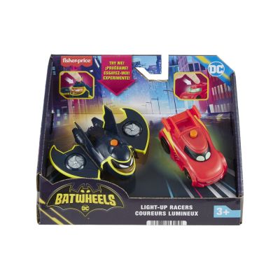 FISHER PRICE BATWHEELS SET 2 MASINUTE CU LUMINI REDBIRD SI BATWING SCARA 1:55 VIVMTHML26