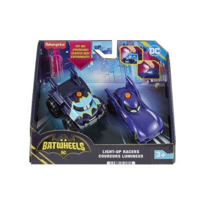 FISHER PRICE BATWHEELS SET 2 MASINUTE CU LUMINI SCARA 1:55 VIVMTHML25