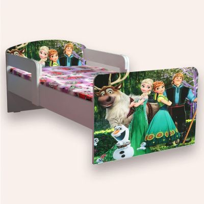 Pat Frozen Varianta 2 Cu Manere Mare 2-12 Ani 160x80 Cu Saltea Inclusa Cmg49440527417684