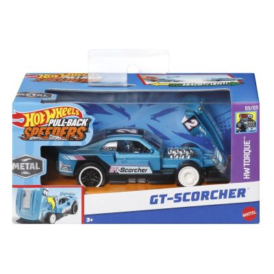 HOT WHEELS MASINUTA METALICA CU SISTEM PULL BACK GT SCORCHER SCARA 1:43 VIVMTHPR70_HPR81